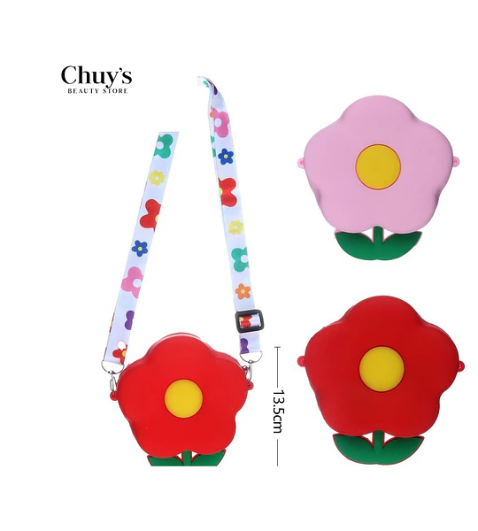 Bolso de goma flor