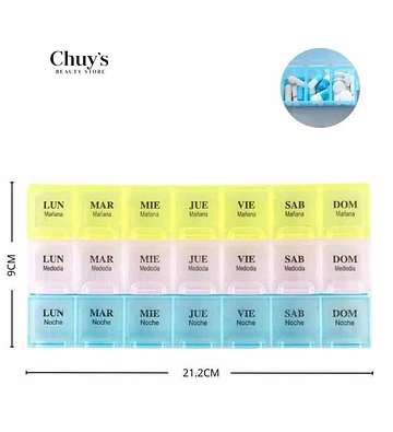 Pastillero Semanal Organizador - Chuys Beautys | Chuy's Beautys Store