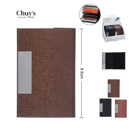 Cartera Porta Tarjetas 9.5x6.5x1.2cm - Chuys Beautys | Chuy's Beautys