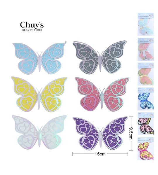 Mariposas 3D para decoración