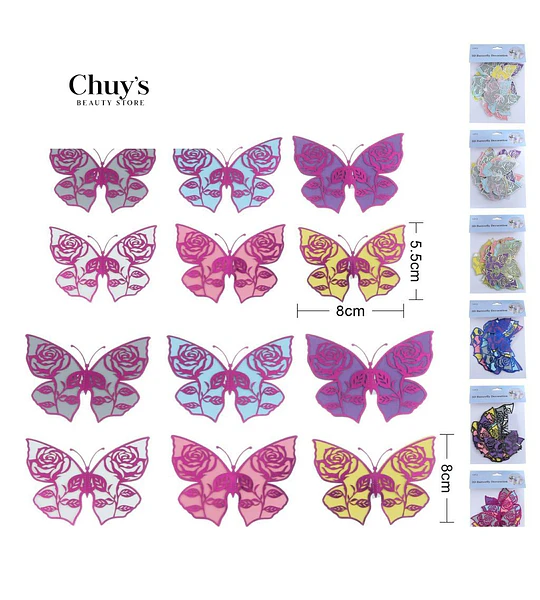 Mariposas 3D decorativas