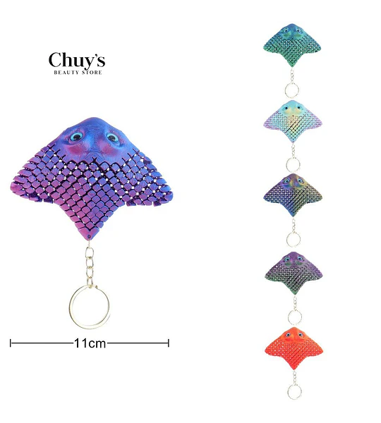 Llavero Manta Raya 3D 11cm