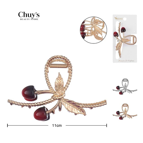 Ganchetas Grandes con Diseño Floral - Chuys Beautys | Chuy's Beautys