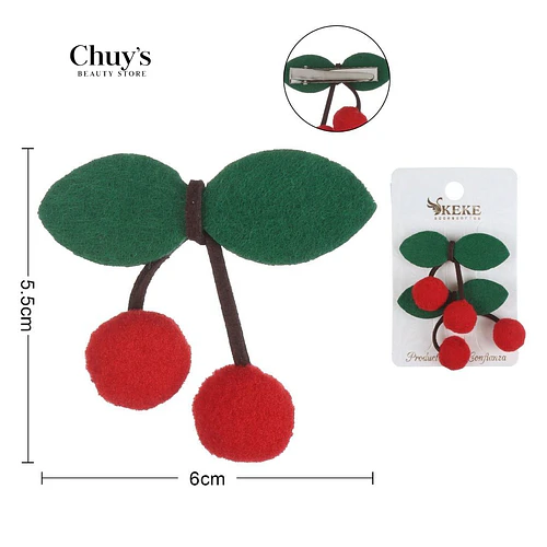 Pinza de Cereza para Cabello - Chuys Beautys | Chuy's Beautys