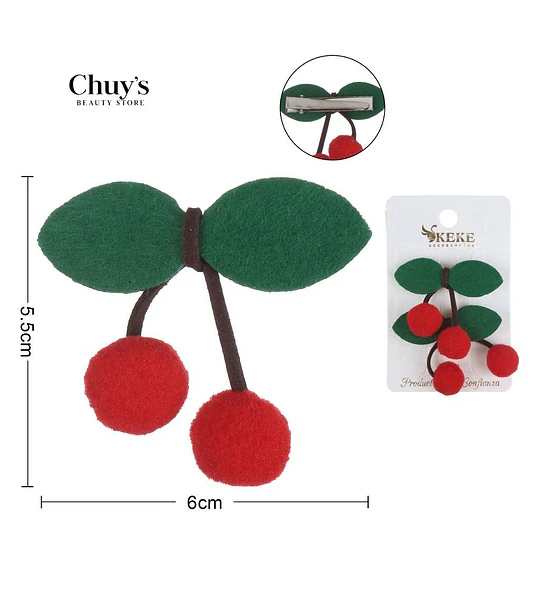 Pinza de Cereza para Cabello