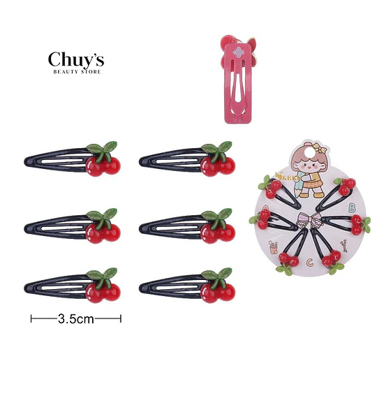 Pinzas de Cereza para Cabello