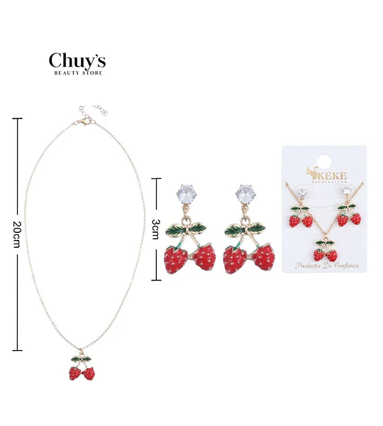Set de accesorios de frutillas