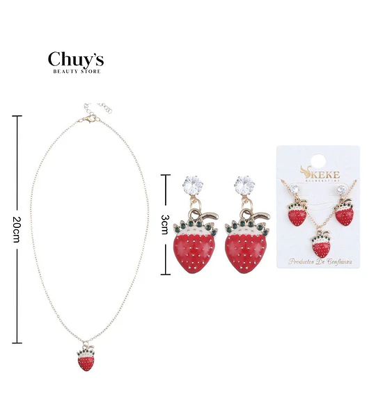 Juego de accesorios de frutillas