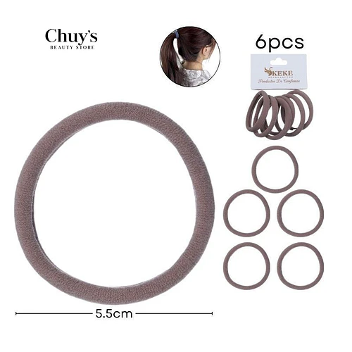 Colet Algodón Color Café 6 Pcs - Chuys Beautys | Chuy's Beautys