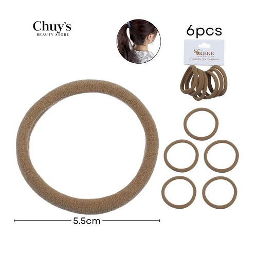 Colet Algodón Color Café 6 Pcs - Chuys Beautys | Chuy's Beautys