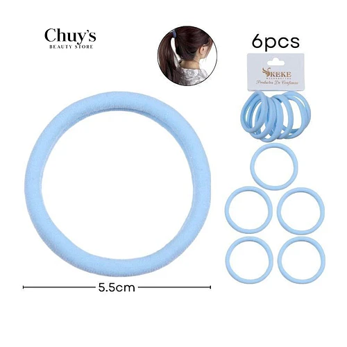 Colet Algodón Color Azul Cielo 6 Pcs - Chuys Beautys | Chuy's Beautys