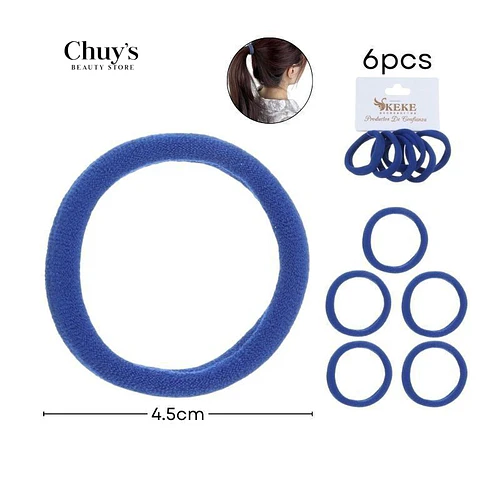 Colet Algodón Color Azul Marino 6 Pcs 4,5cm - Chuys Beautys | Chuy's Beautys