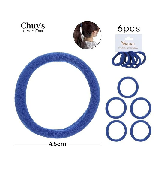 Colet Algodón Color Azul Marino 6 Pcs 4,5cm