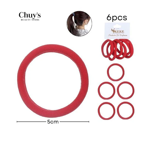 Colet Algodón Color Rojo 6 Pcs - Chuys Beautys | Chuy's Beautys