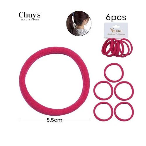 Colet Algodón Color Rojo Rosado 6 Pcs - Chuys Beautys | Chuy's Beautys