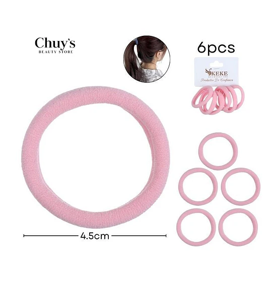 Colet Algodón Color Rosa 6 Pcs