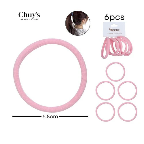 Colet Algodón Color Rosa 6Pcs 6,5Cm - Chuys Beautys | Chuy's Beautys