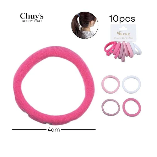 Colet Algodón Color Rosas 10 Pcs 4,5 cm - Chuys Beautys | Chuy's Beautys