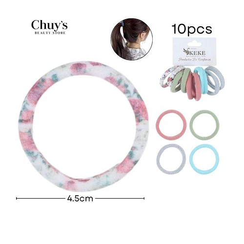 Colet Algodón Color Surtido 10 Pcs 4,5cm - Chuys Beautys | Chuy's Beautys