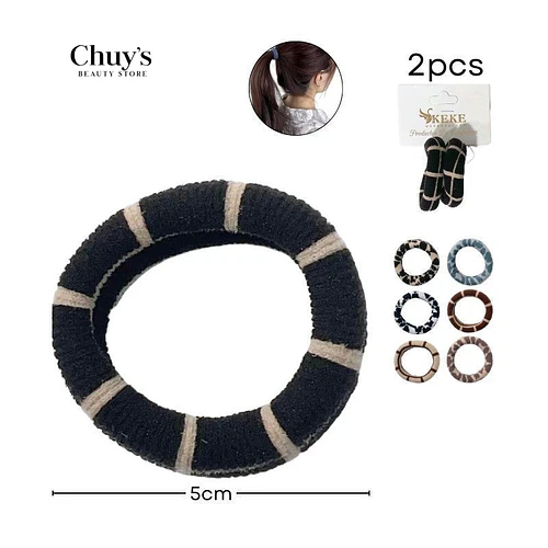 Colet Algodón Colores Surtidos 2Pcs 4,5cm - Chuys Beautys | Chuy's Beautys