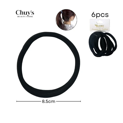 Colet Algodón Color Negro 6 Pcs - Chuys Beautys | Chuy's Beautys