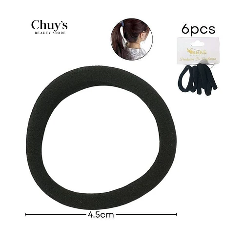 Colet Algodón Color Negro 6 Pcs - Chuys Beautys | Chuy's Beautys