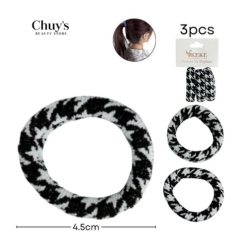 Colet Algodón Colores Surtidos 3Pcs 5,5cm - Chuys Beautys | Chuy's Beautys