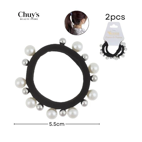 Colet Algodón Negro 2 Pcs 5,5cm - Chuys Beautys | Chuy's Beautys