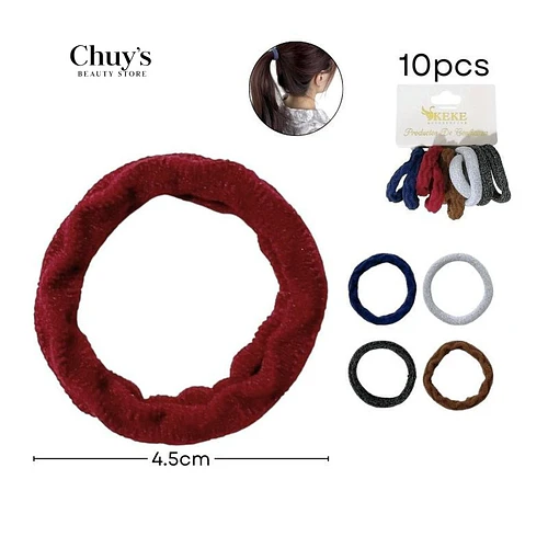 Colet Algodón Colores Surtidos 10 Pcs 4,5cm - Chuys Beautys | Chuy's Beautys