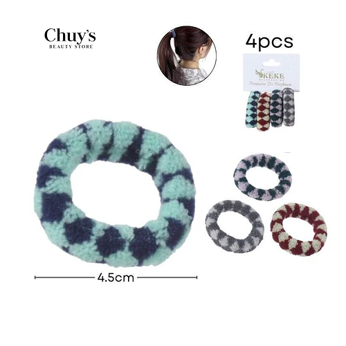 Colet Algodón Colores Surtidos 4Pcs 4,5Cm - Chuys Beautys | Chuy's Beautys