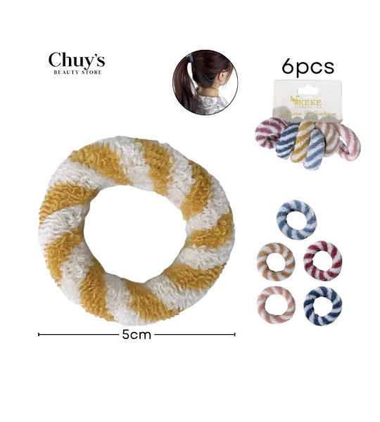 Colet Algodón Color Surtido 6Pcs 5Cm