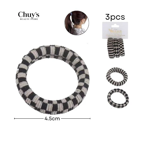 Colet Algodón Colores Surtidos 3Pcs 5,5cm - Chuys Beautys | Chuy's Beautys