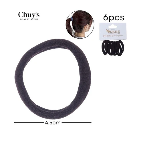 Colet Algodón Color Café 6 Pcs 4,5cm - Chuys Beautys | Chuy's Beautys