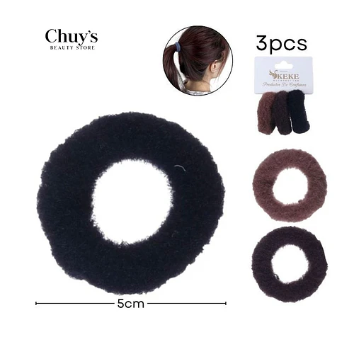 Colet Algodón Color Café 3 Pcs 5cm - Chuys Beautys | Chuy's Beautys