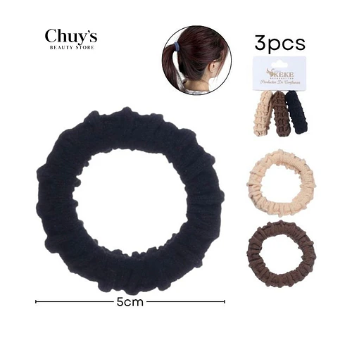 Colet Algodón Color Café 3 Pcs 5cm - Chuys Beautys | Chuy's Beautys