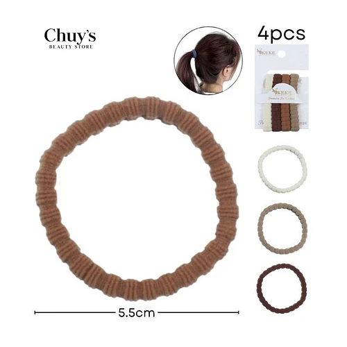 Colet Algodón Color Surtido 4 Pcs 5,5cm - Chuys Beautys | Chuy's Beautys