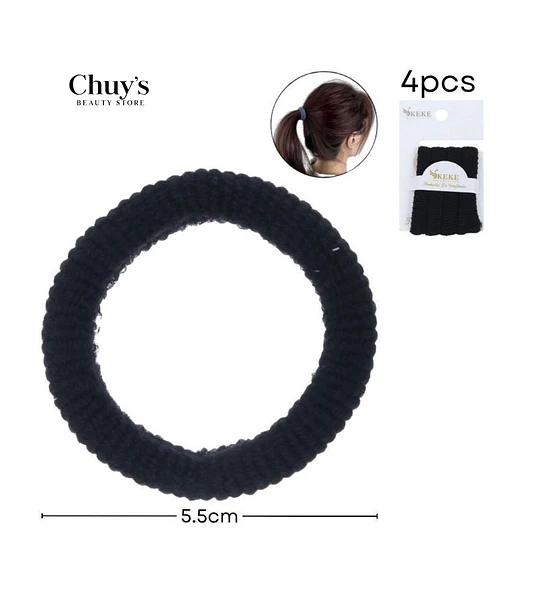 Colet Algodón Negro 4 Piezas 5,5cm