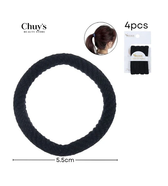 Colet Algodón Negro 4 Pcs