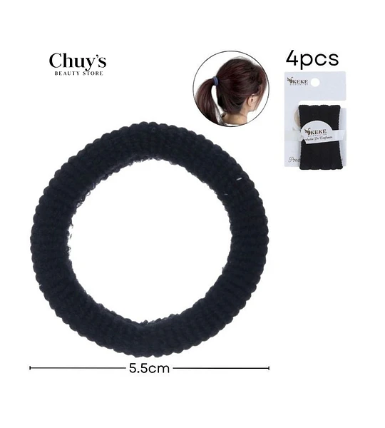 Colet Algodón Negro 4 Pcs