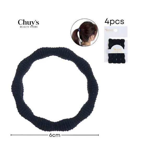 Colet Algodón Negro 4 Pcs
