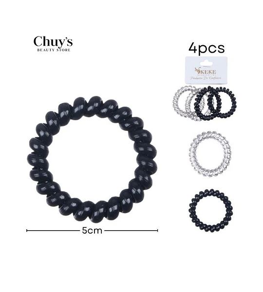 Colet Resorte 4 Pcs 5cm