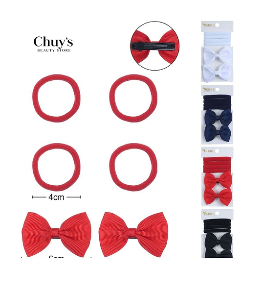 Set de Pinches y Colet 6 Pcs