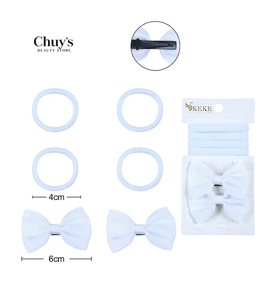 Set de Pinches y Colet 6 Pcs
