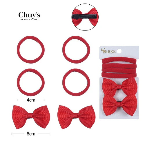 Set de Pinches y Colet 6Pcs - Chuys Beautys | Chuy's Beautys