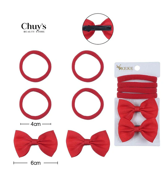 Set de Pinches y Colet 6Pcs