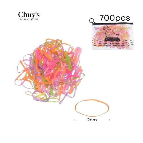 Elásticos de colores 700 Pcs - Chuys Beautys | Chuy's Beautys