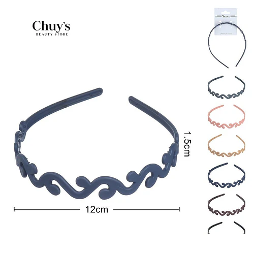 Cintillo Negro Ondulado - Chuys Beautys | Chuy's Beautys