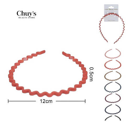 Cintillo de Plástico Rizado - Chuys Beautys | Chuy's Beautys