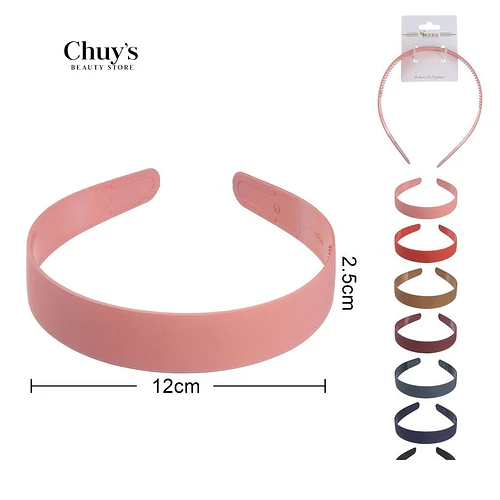 Cintillo de Plástico Rosa - Chuys Beautys | Chuy's Beautys