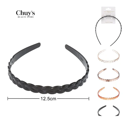 Cintillo de plástico trenzado - Chuys Beautys | Chuy's Beautys